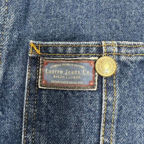 VTG Ralph Lauren Jeans Co Jacket Blue Chore Trucker 90s Barn Medium - Picture 6 of 11